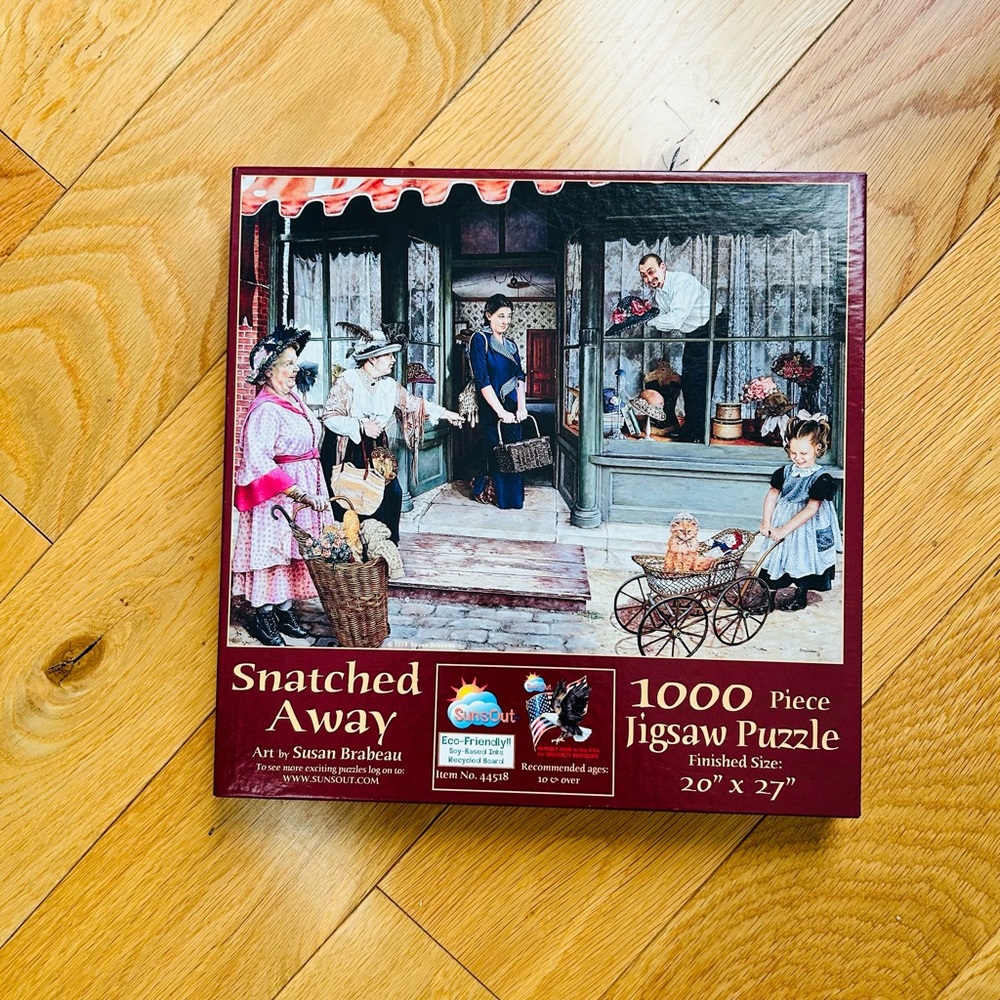 Snatched Away Susan Brabeau 1000 Pieces Jigsaw Puzzle Complete